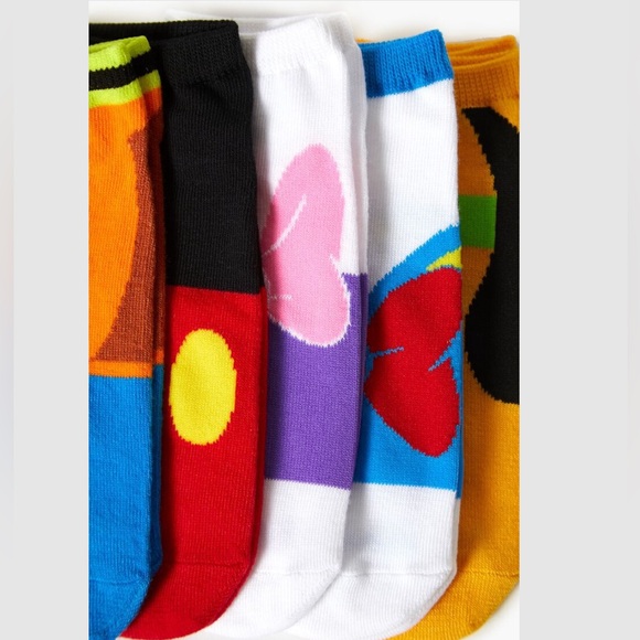 Mickey Mouse & Friends Ankle Socks Set 5 - Pack - Picture 3 of 3